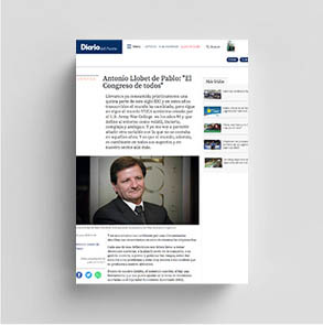 Article "El Congreso de todos" in the "Diario del Puerto".