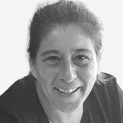 Close-up of Belinda Schemenfleming